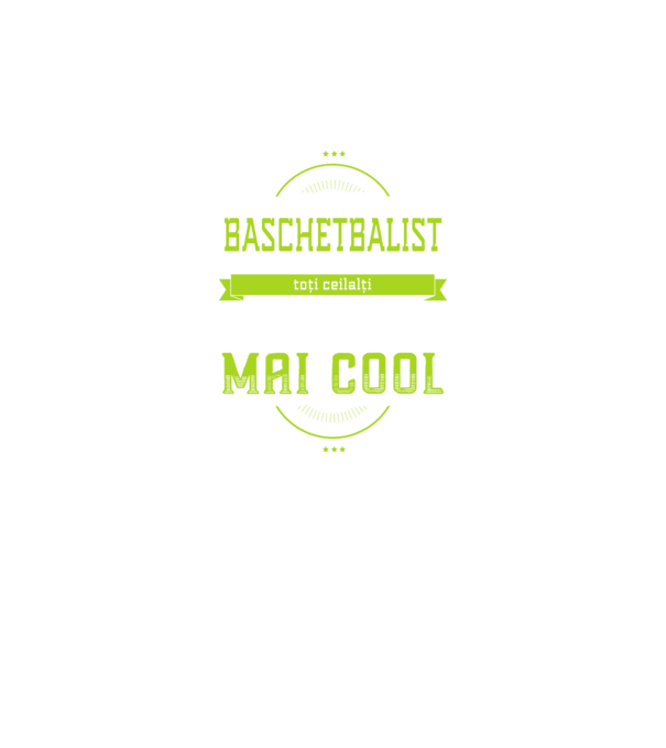 Sunt baschetbalist, la fel ca toți ceilalți, dar mult mai cool model negru pe tricou