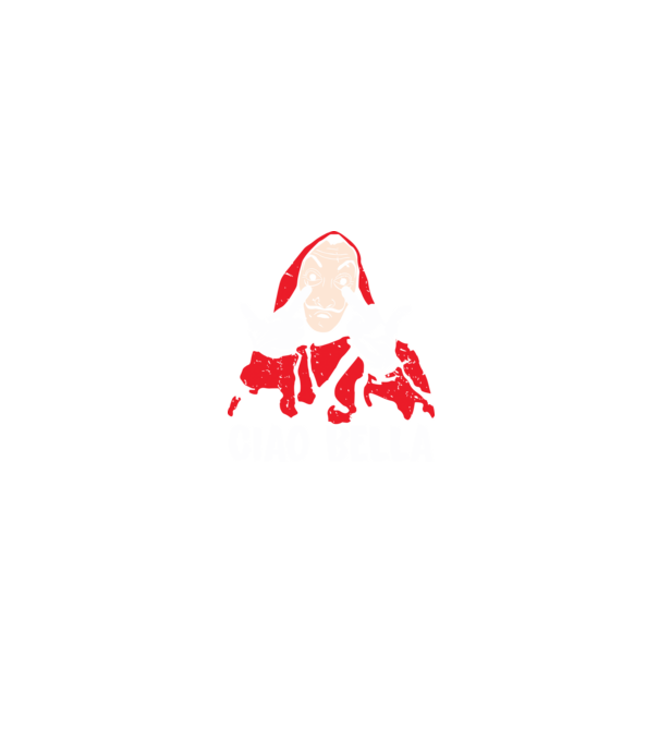 ciao bella dali model negru pe tricou