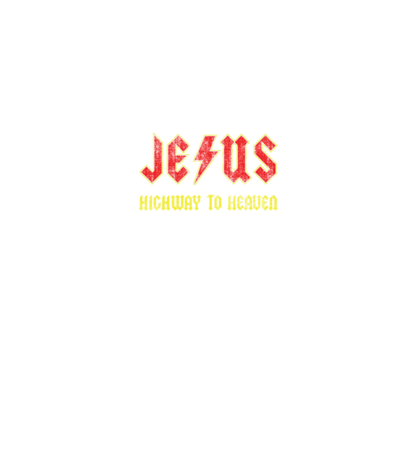 JESUS HIGHWAY TO HEAVEN model negru pe tricou