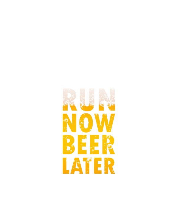 Run now beer later model negru pe tricou