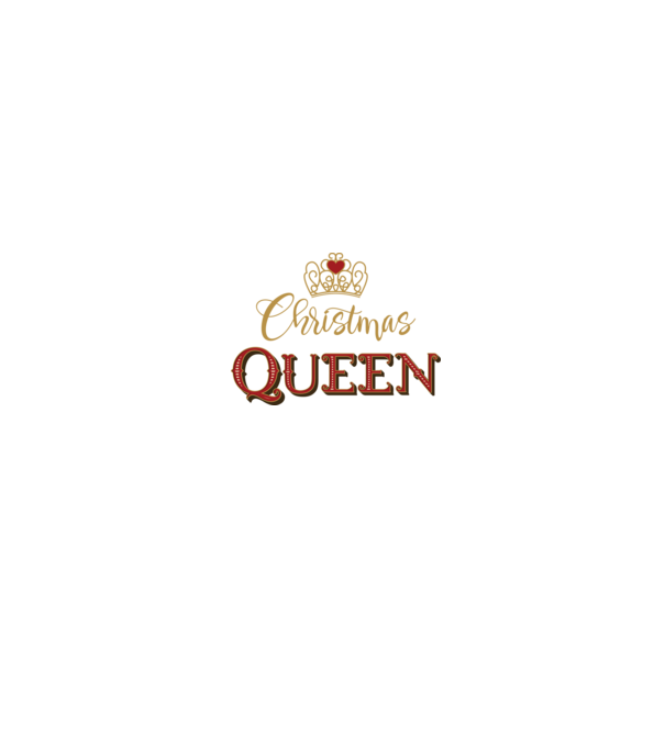 Christmas Queen model negru pe tricou