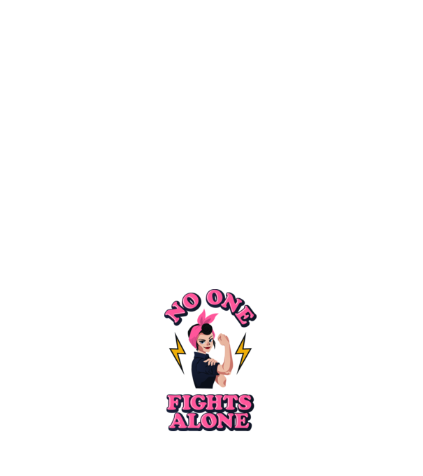 No one fights alone pinup model negru pe tricou