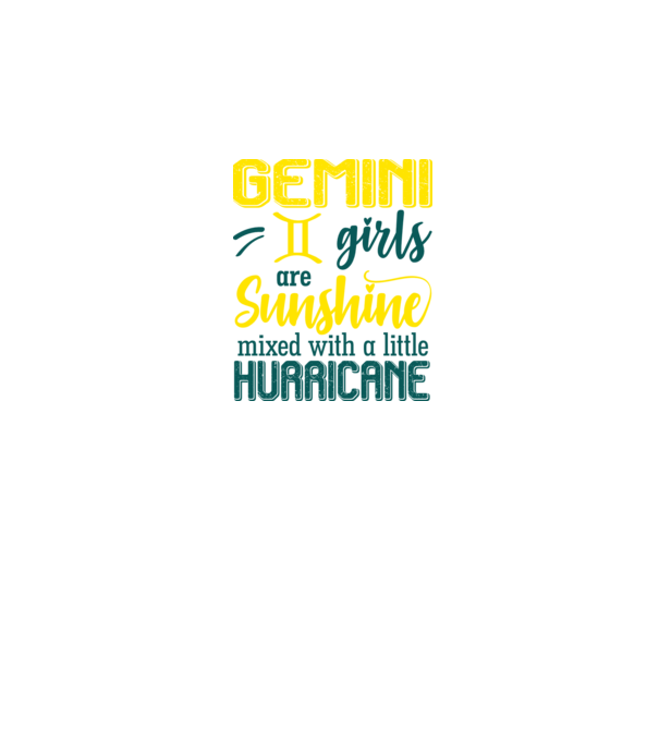 Sunshine with Hurricane GEMINI model negru pe tricou