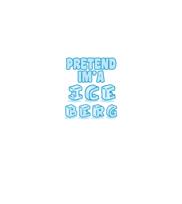 Iceberg carnaval model alb pe tricou