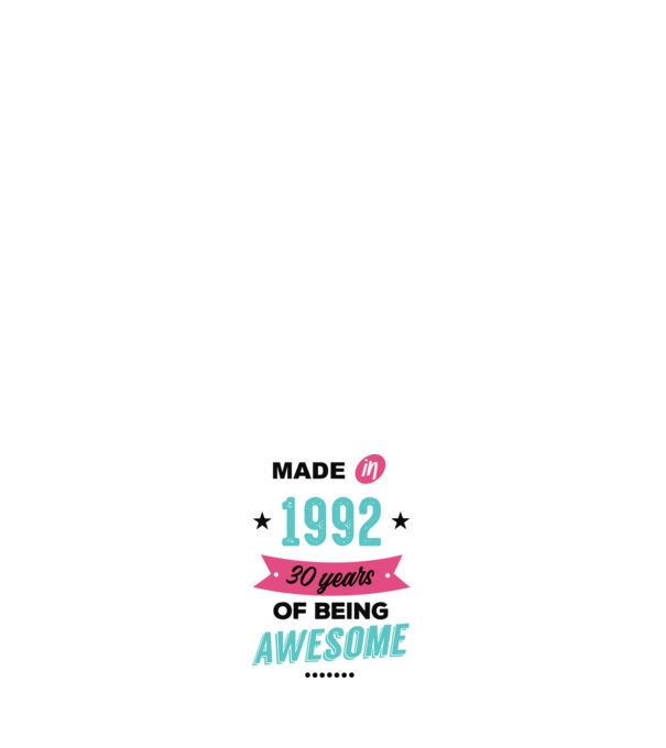 MADE in 1992 model negru pe tricou