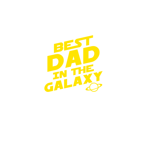 Best dad in the galaxy model negru pe tricou