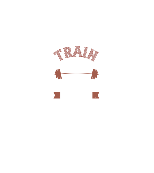 Train Hard model negru pe tricou