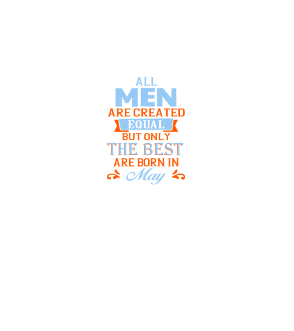 All men created equal but only the beat are born in may model negru pe tricou