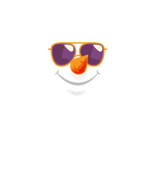 Snowman face model alb pe tricou