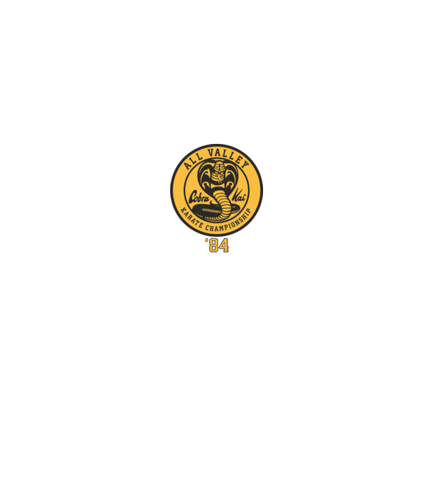 all valley karate cobra kai model negru pe tricou