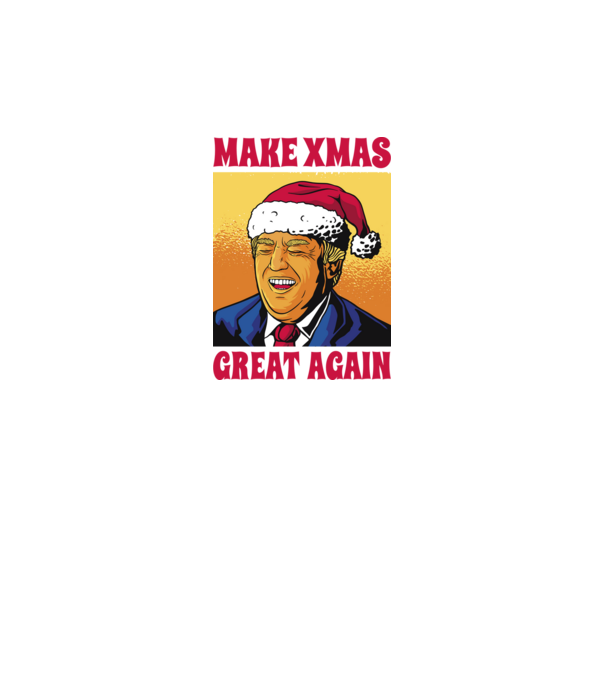 Make Xmas great again model negru pe tricou