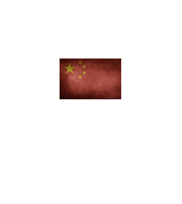 CHINA model negru pe tricou