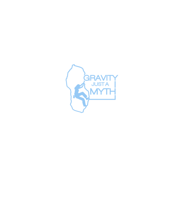 Gravity just a myth model negru pe tricou