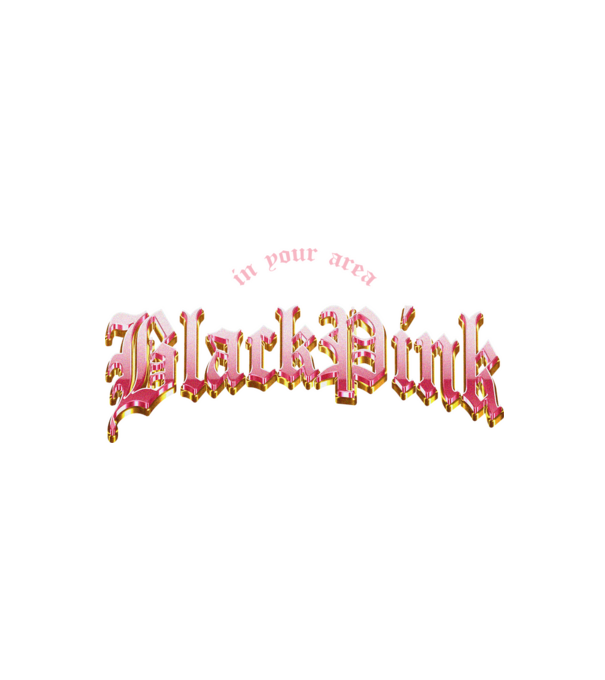 BLACPINK in your area model negru pe tricou