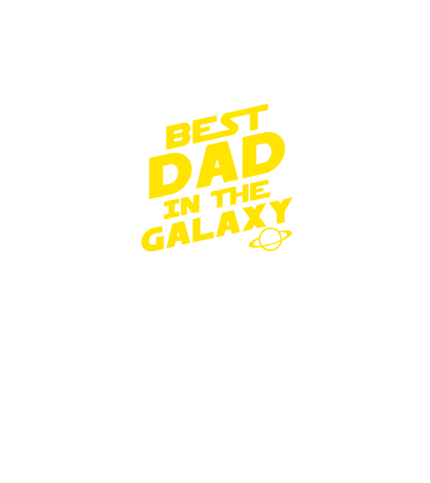 Best dad in the galaxy model negru pe tricou