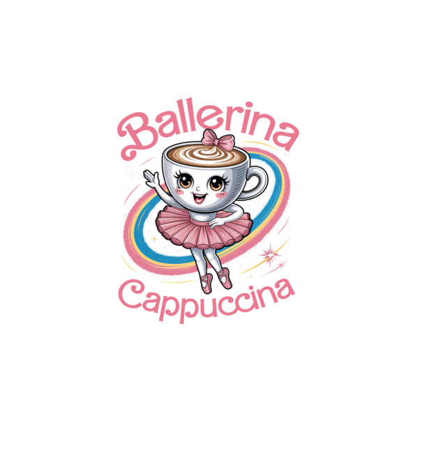 Ballerina Cappuccina model turcoaz pe tricou