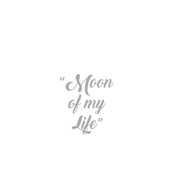 Moon of my life model negru pe tricou