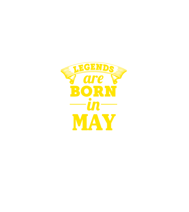 Legends are born in May model turcoaz pe tricou