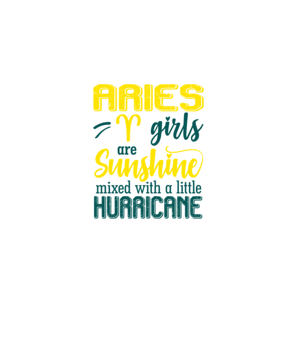 Sunshine with Hurricane ARIES model negru pe tricou