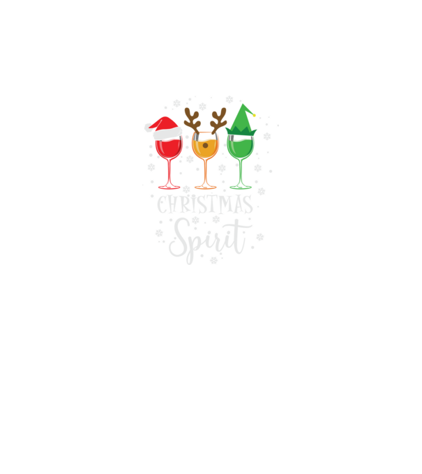 Christmas spirit wine model negru pe tricou