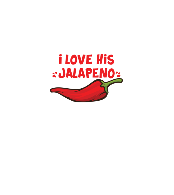 Couple JALAPENO model alb pe tricou