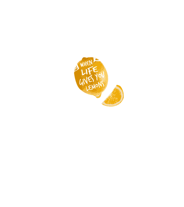 When life gives you lemons... model albastru regal pe tricou