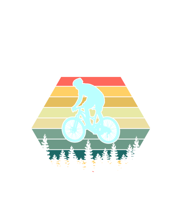 retro mountain bike model negru pe tricou