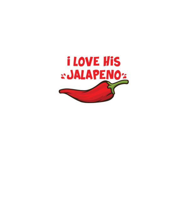 Couple JALAPENO model alb pe tricou