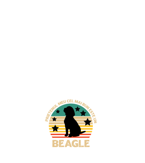 Prietenul meu cel mai bun este un beagle model alb pe tricou