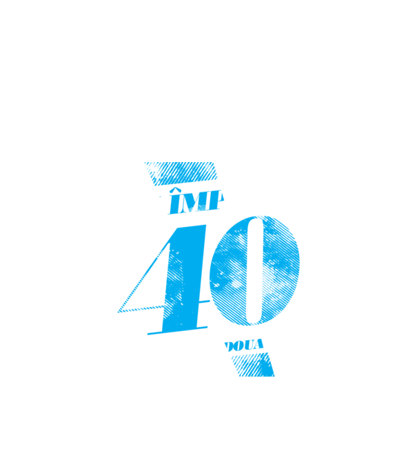 Am împlinit 40 ani pentru a doua oară model negru pe tricou