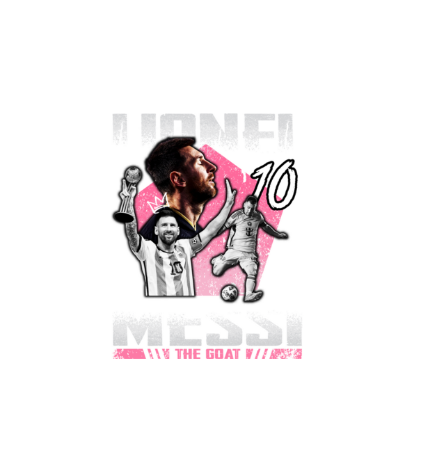 Messi tribute model alb pe tricou