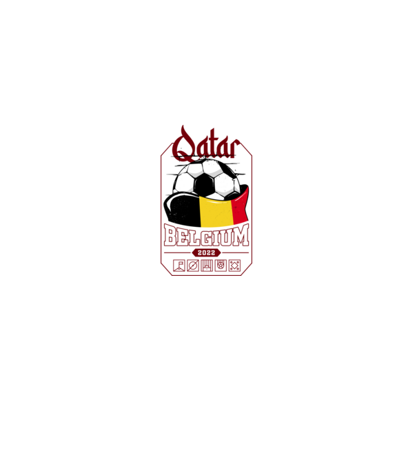 Qatar teams Belgium model negru pe tricou