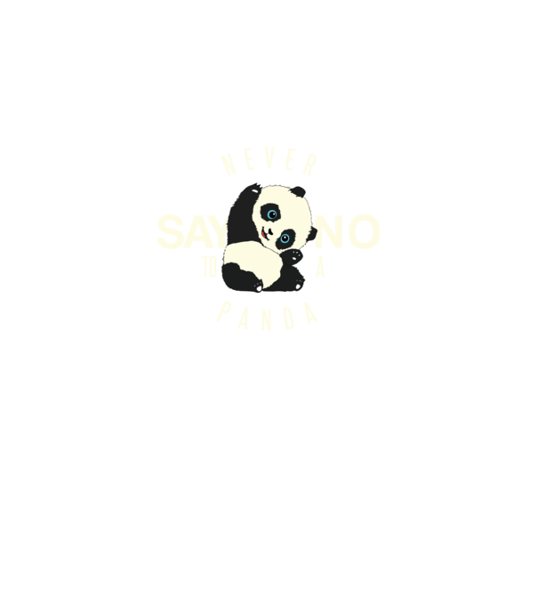 Never say no model negru pe tricou