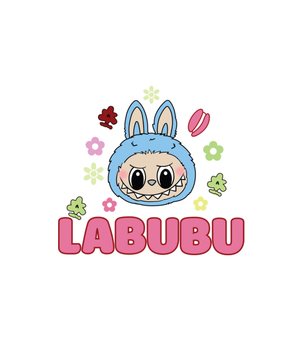 Labubu model nisipiu pe tricou