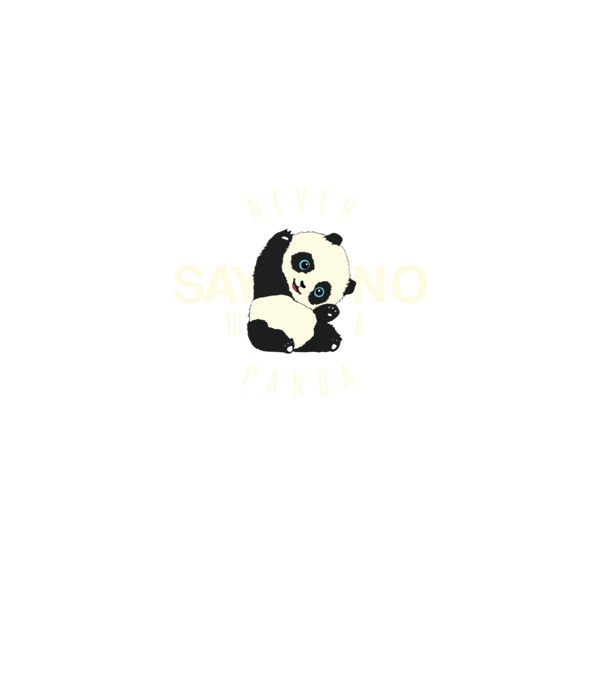 Never say no model negru pe tricou