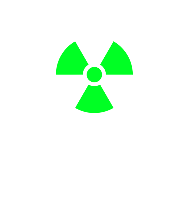Atom model verde neon pe tricou