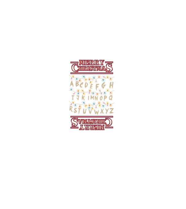 merry christmas upside down model negru pe tricou