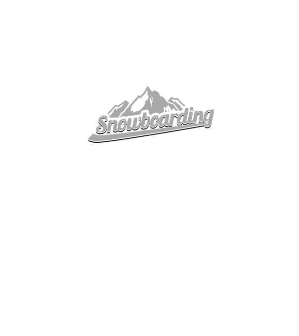 Snowboarding model alb pe tricou