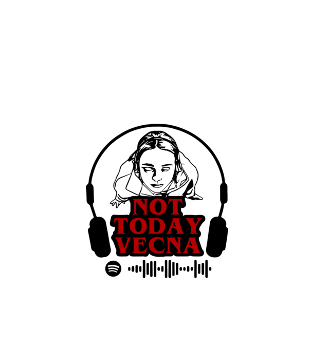 not today vecna model verde de măr pe tricou
