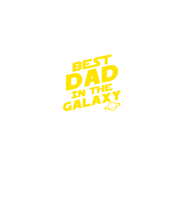 Best dad in the galaxy model negru pe tricou