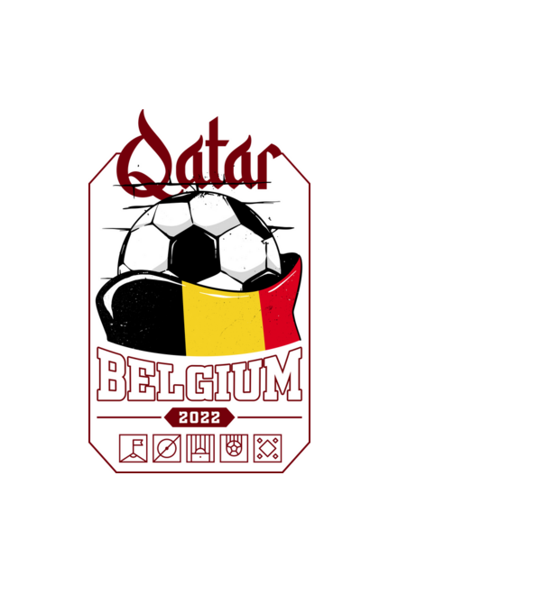 Qatar teams Belgium model negru pe tricou