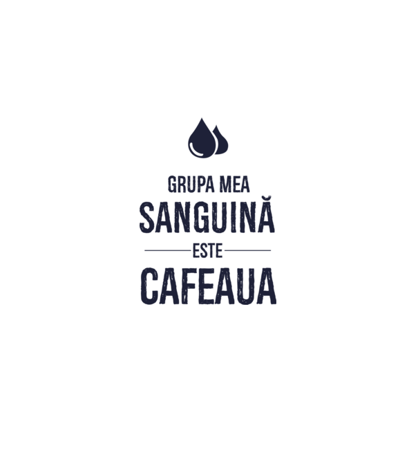 Grupa mea sanguină este cafeaua model nisipiu pe tricou