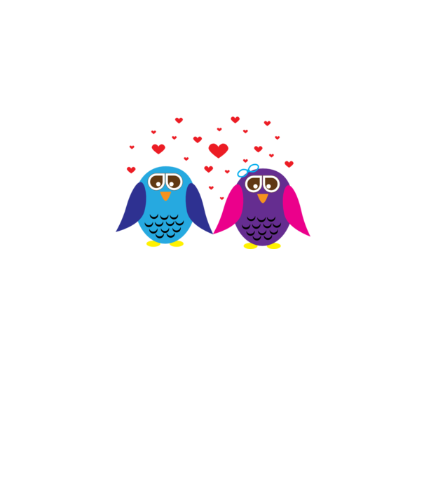Owl Love model gri pe tricou