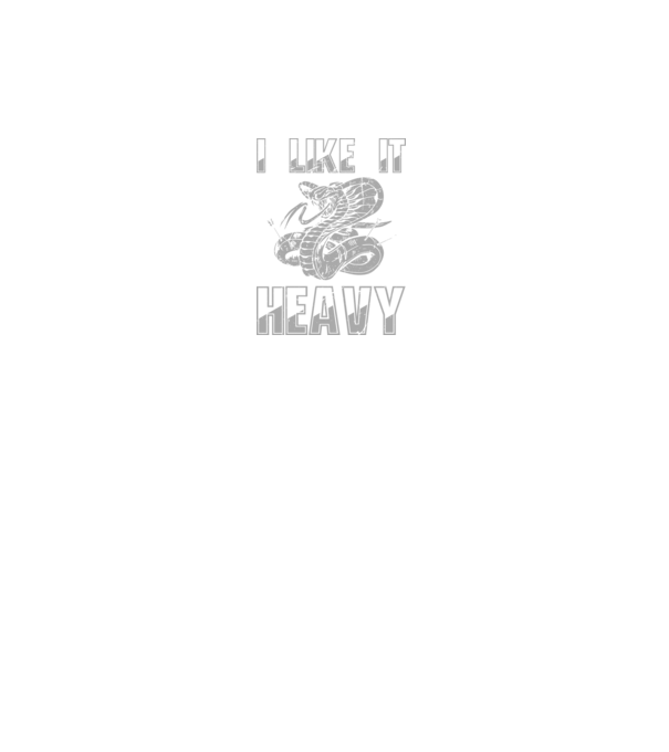 I like it heavy model negru pe tricou