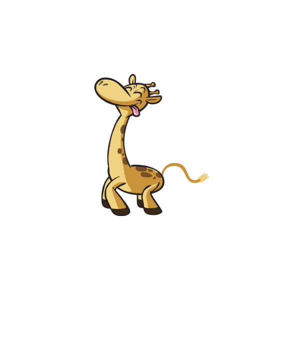Giraffe model gri închis pe tricou