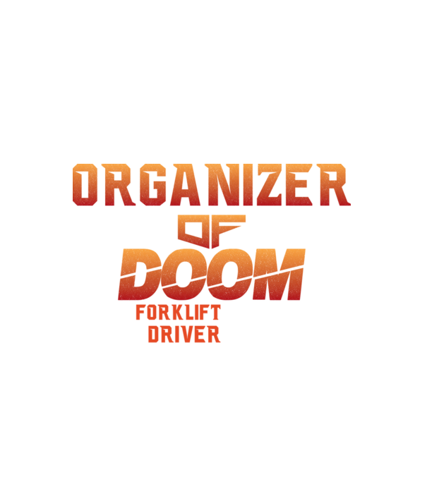 organizer of DOOM model negru pe tricou