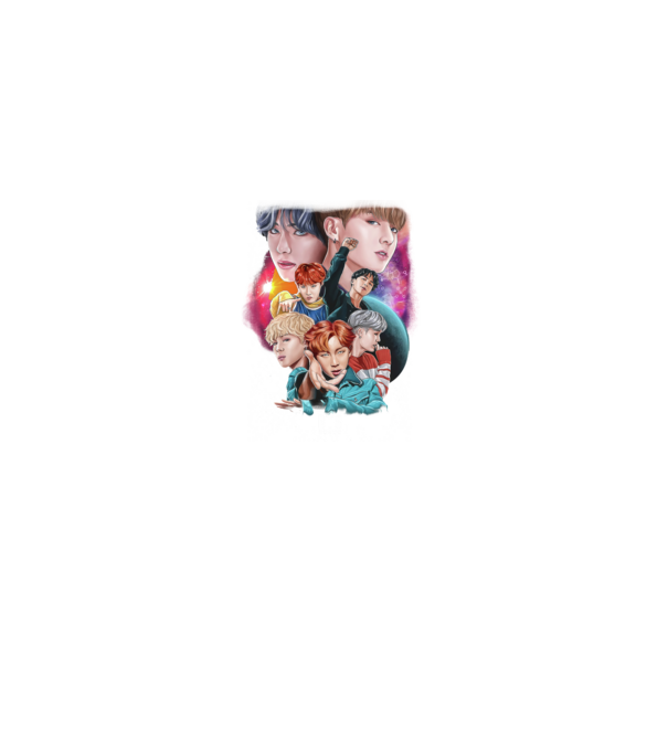 BTS POSTER model negru pe tricou
