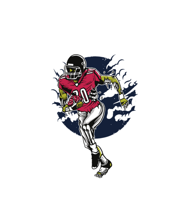 Zombie Player model alb pe tricou