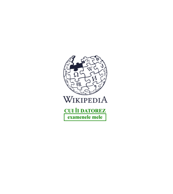 Wikipedia: cui îi datorez examenele mele model alb pe tricou