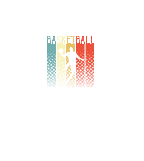 basketball vintage model negru pe tricou